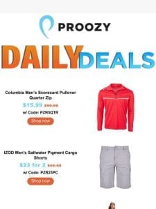 2 for $9 Hurley Jog Leggings | 2 for $10 Reebok 3-Pack Featherweight Boxer Briefs | $10 London Fog Space Dye Polo & More!