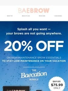 20% OFF Perfect Summer Brows