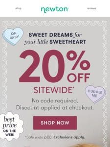 20% OFF Sitewide is happening NOW ?