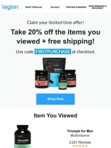 [20% OFF] The items you viewed