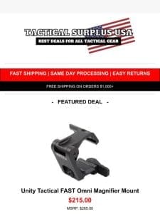 20% OFF ? Unity Tactical FAST Omni Magnifier Mount