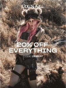 20% OFF is ending soon…