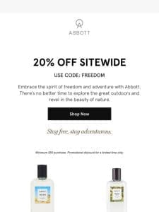 20% Off Summer Essentials