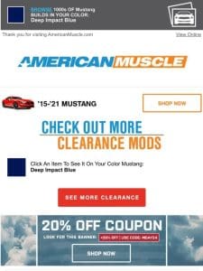 2014Mustang Clearance!