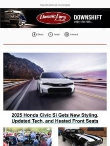 2025 Honda Civic Si Gets New Styling