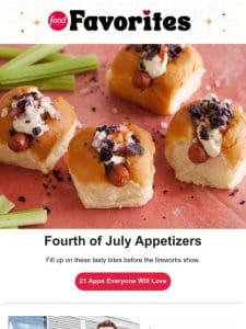 21 Fourth of July Appetizers + 50 Red， White and Blue Treats