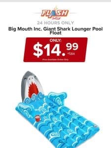 24 HOURS ONLY | BIG MOUTH SHARK POOL FLOAT | FLASH SALE