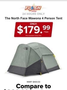 24 HOURS ONLY | THE NORTH FACE TENT | FLASH SALE