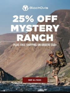 25% OFF All Mystery Ranch [Limited Time Only]