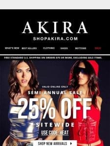 25% OFF SITEWIDE!