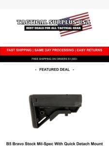 25% OFF??B5 Bravo Stock Mil-Spec