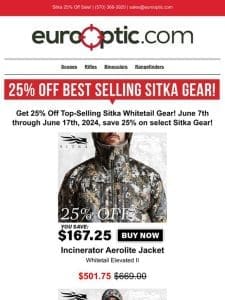 25% Off Best Selling Sitka Whitetail Gear!