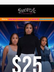$25 Tuesday Collection – Dive into Swank Excellence!