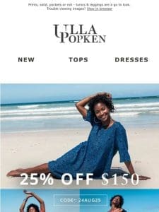 25% off ALL DRESSES   (even sale)