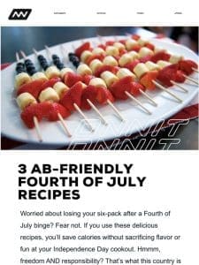 3 Ab-Friendly Fourth of July Recipes