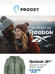 $3 Reebok Gaiter | $9 Reebok Hustle Short | $20 Reebok Puffer Vest & Much More!