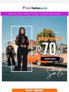 30-70%OFF?JUMPSUITS that you need are inisde