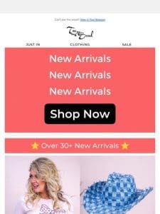 30+ New Arrivals ? Jewelry， Hats， Tees & More??