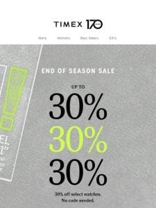 30% OFF | Our BIGGEST Sale of the Season??