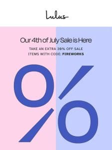 30% OFF SALE ITEMS