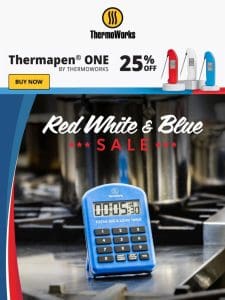 30% Off Extra Big and Loud Timer in Red， White， and Blue