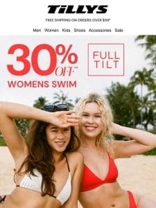 30% Off ? Full Tilt Swim