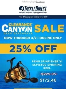 30% Off Shimano OCEA Spinning Rod & More