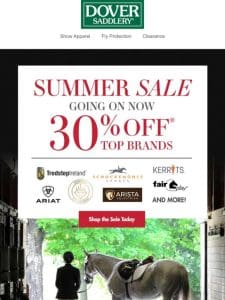 30% Off Top Brands Just Added!