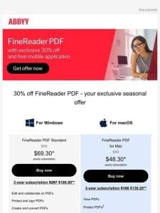 30% off – FineReader PDF Summer Sale