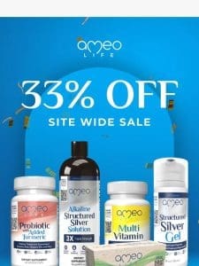 33% Site Wide Sale