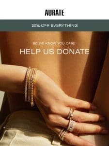 35% OFF & 5% DONATED FOR WOMEN EVERYWHERE