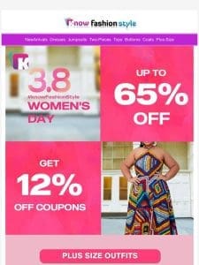 3?8 Women’s Day coming soon?Max 65%OFF