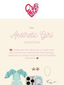 4 Designs Yesterday， 3 More Today from the new Aesthetic Girls Collection ???