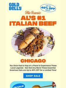 40% OFF: Pat’s Steaks + Faidley’s Crab Cakes!