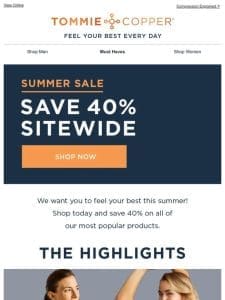 40% OFF SITEWIDE