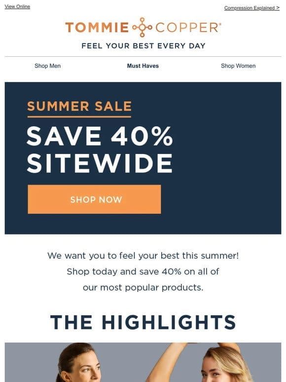 40% OFF SITEWIDE