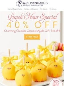 40% Off Charming Chickies Caramel Apple Gift Sets ?