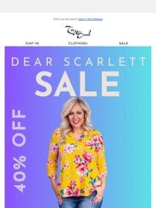 40% Off Dear Scarlett ❤️ New Styles Just Dropped