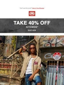 40% Off Essential Spring Styles