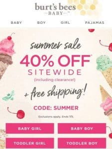 40% off Summer Sale!