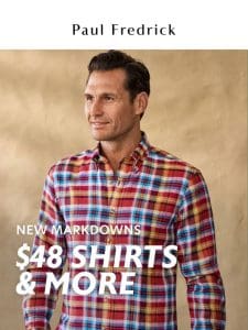 $48 shirts & more new markdowns