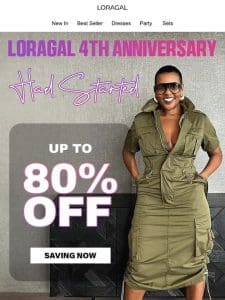 4TH Anniversary Sale Is On: Up to 80% Off