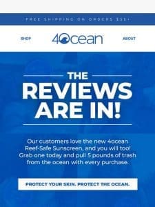 ?? 4ocean sunscreen is a hit!