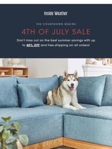 4th of July Sale: 40% OFF