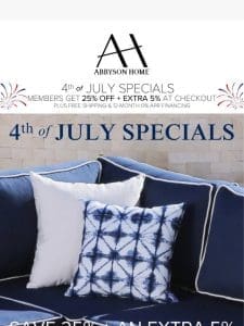 4th of July Savings Won’t Last Long!