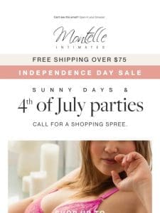 4th of July = hot lingerie deals