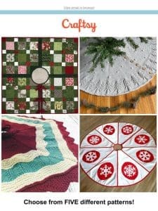 5 Free Tree Skirt Patterns to Make NOW!