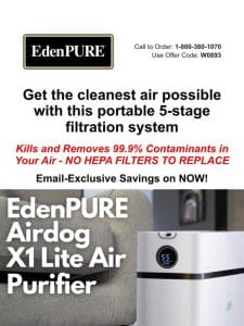 5 Stage Air Purifying – NEW and on SALE!