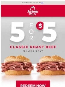 ? 5 for $5 is back for Beef Week ?