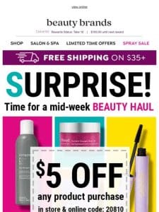 $5 off ANY product purchase!